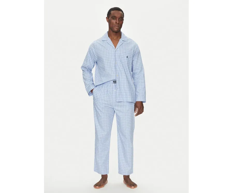 obrazek 1 Polo Ralph Lauren Piżama 714899627011 Błękitny Regular Fit
