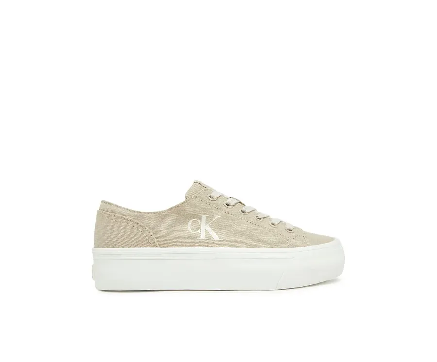 obrazek 1 Calvin Klein Jeans Tenisówki Vulc Flatform Low Cv Mg YW0YW01763 Beżowy