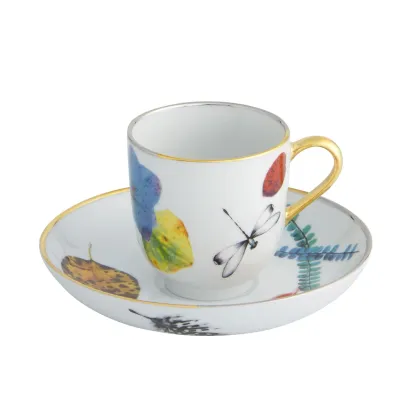 Zdjęcie Porcelanowa filiżanka do kawy ze spodkiem z kolekcji Caribe zaprojektowana przez Christiana Lacroix - Vista Alegre