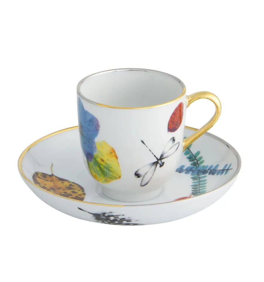 obrazek 1 Porcelanowa filiżanka do kawy ze spodkiem z kolekcji Caribe zaprojektowana przez Christiana Lacroix - Vista Alegre
