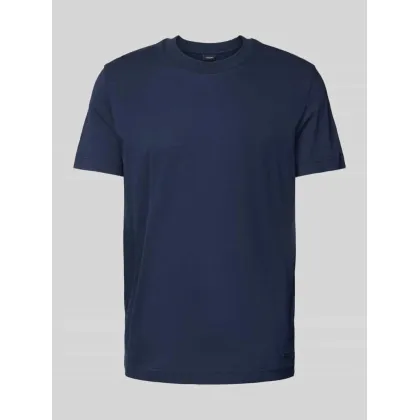 Zdjęcie T-shirt z prążkowanym, okrągłym dekoltem model ‘Carlon’