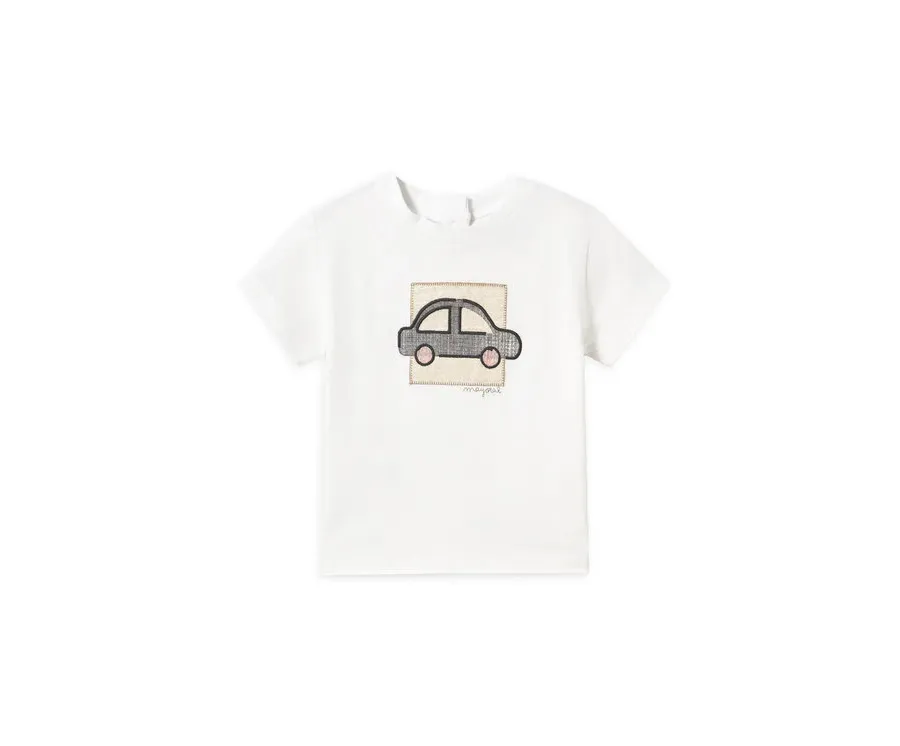 obrazek 1 Mayoral T-Shirt 1052 Biały Regular Fit