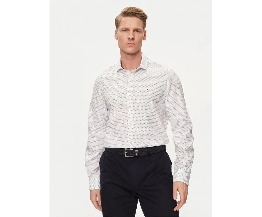 obrazek 1 Tommy Hilfiger Koszula Circle MW0MW34649 Biały Slim Fit