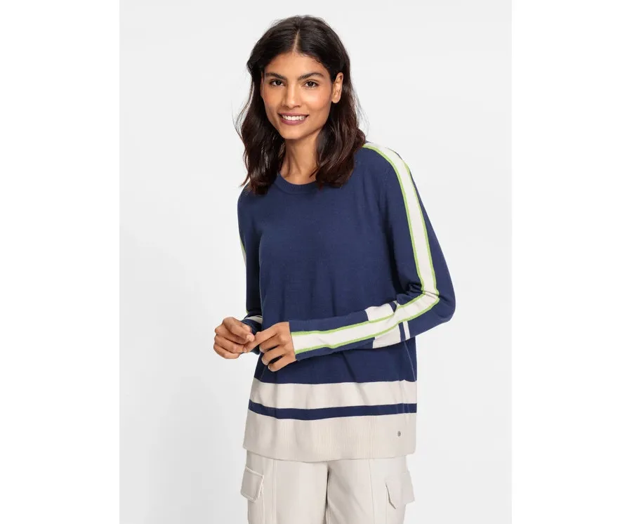 obrazek 1 Olsen Sweter 11004261 Granatowy Regular Fit