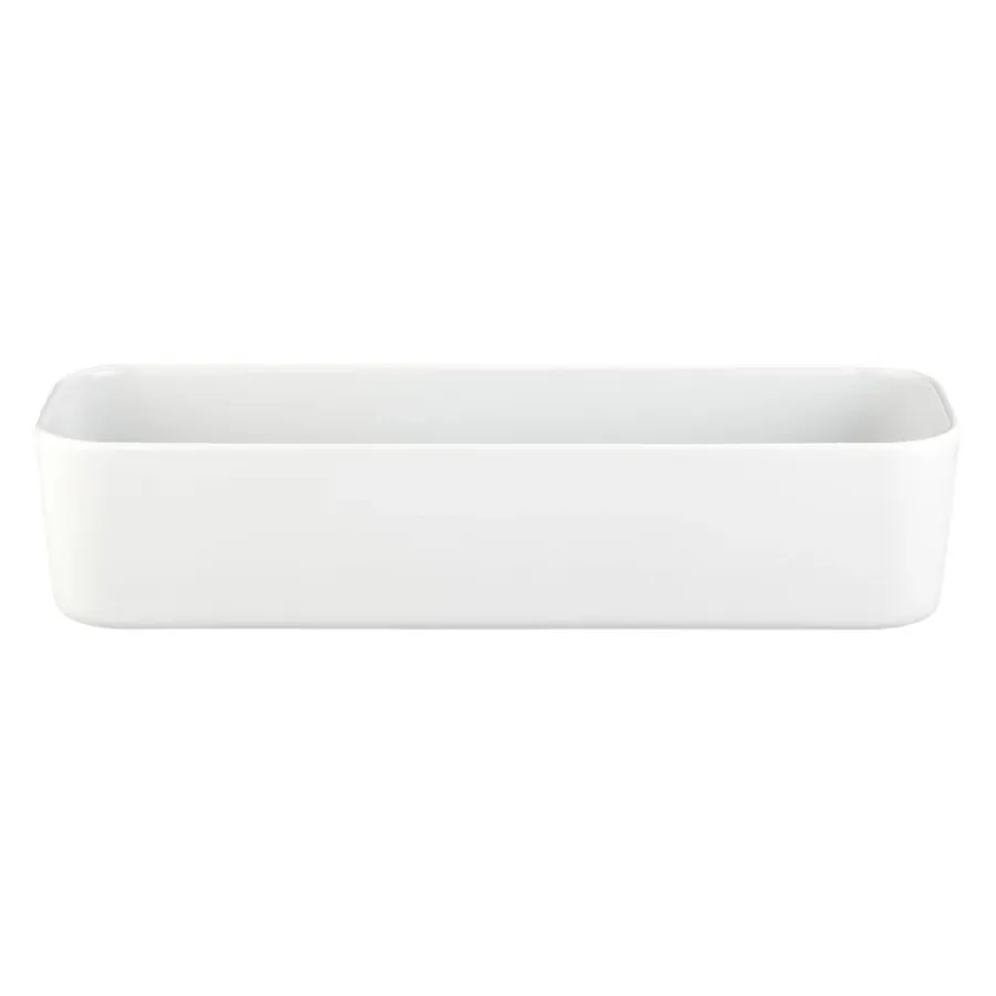 obrazek 1 Luksusowa biała prostokątna miska z porcelany 35x11x8 cm - Seltmann Weiden
