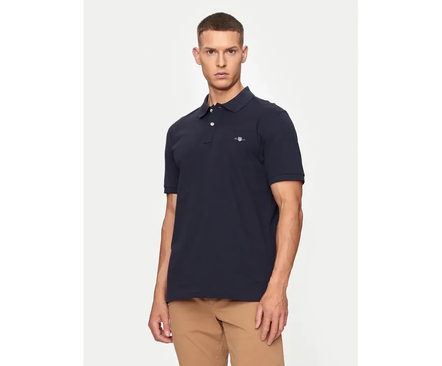 obrazek 1 Gant Polo Shield 2220 Granatowy Slim Fit