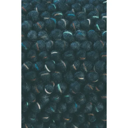 Picture Exclusive navy blue braided carpet - COBBLE 29208