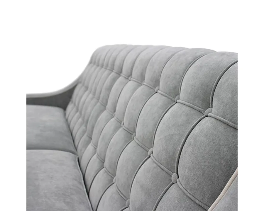 obrazek 3 Szara wygodna sofa 2-osobowa w stylu nowoczesnym - Sevensedie
