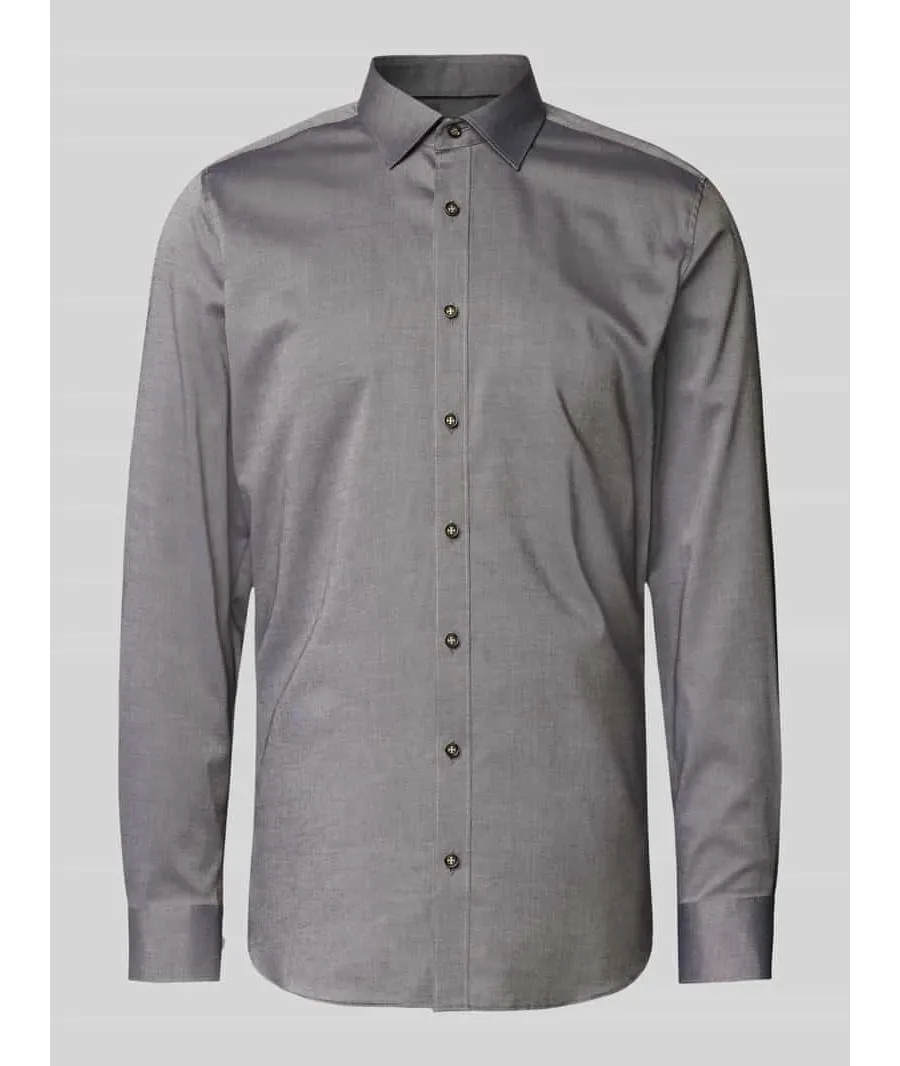 obrazek 1 Koszula biznesowa o kroju slim fit z listwą guzikową