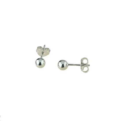 Zdjęcie Wyjątkowe błyszczące kolczyki w kształcie kuli o średnicy 5mm