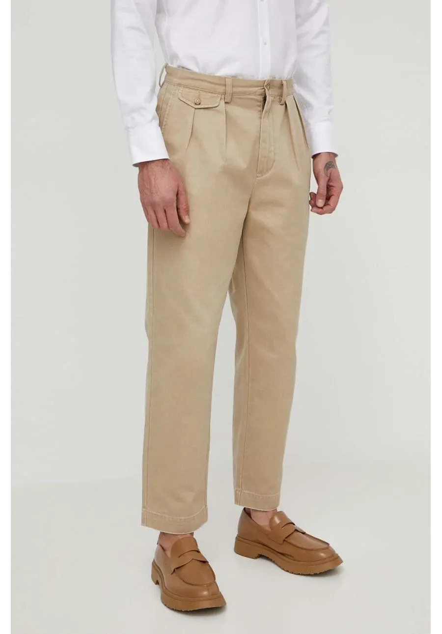 obrazek 1 Polo Ralph Lauren spodnie bawełniane kolor beżowy w fasonie chinos 710850209