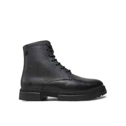 Zdjęcie Tommy Hilfiger Kozaki Comfort Tl Texture Lth Boot FM0FM05182 Czarny