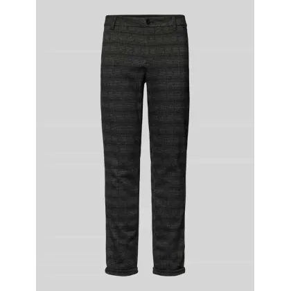 Zdjęcie Chinosy o kroju slim fit z dżerseju z przeszytym, podwiniętym zakończeniem nogawki