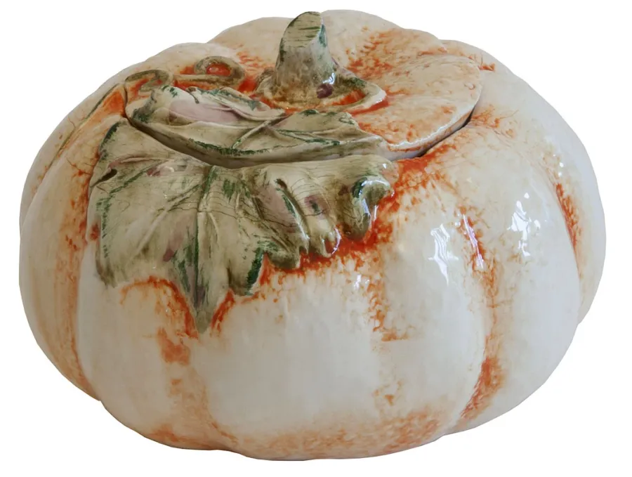 obrazek 4 Niesamowita mała ceramiczna waza w kształcie dyni 14 cm - Virginia Casa