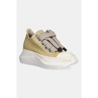 Zdjęcie Rick Owens DRKSHDW tenisówki Jumbo Laces Abstract Low Sneak kolor beżowy DS01E3845.SCFW2