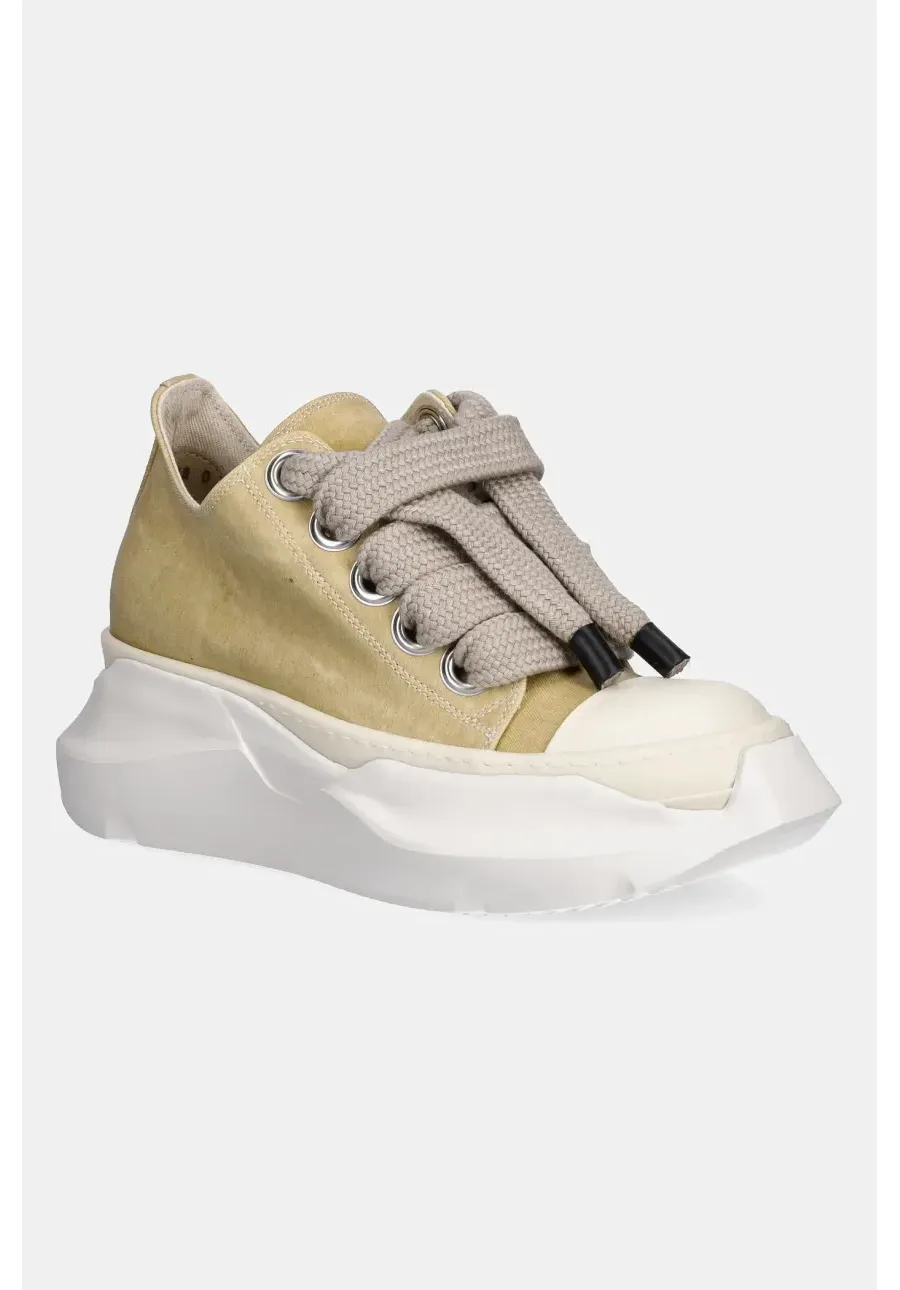 obrazek 1 Rick Owens DRKSHDW tenisówki Jumbo Laces Abstract Low Sneak kolor beżowy DS01E3845.SCFW2