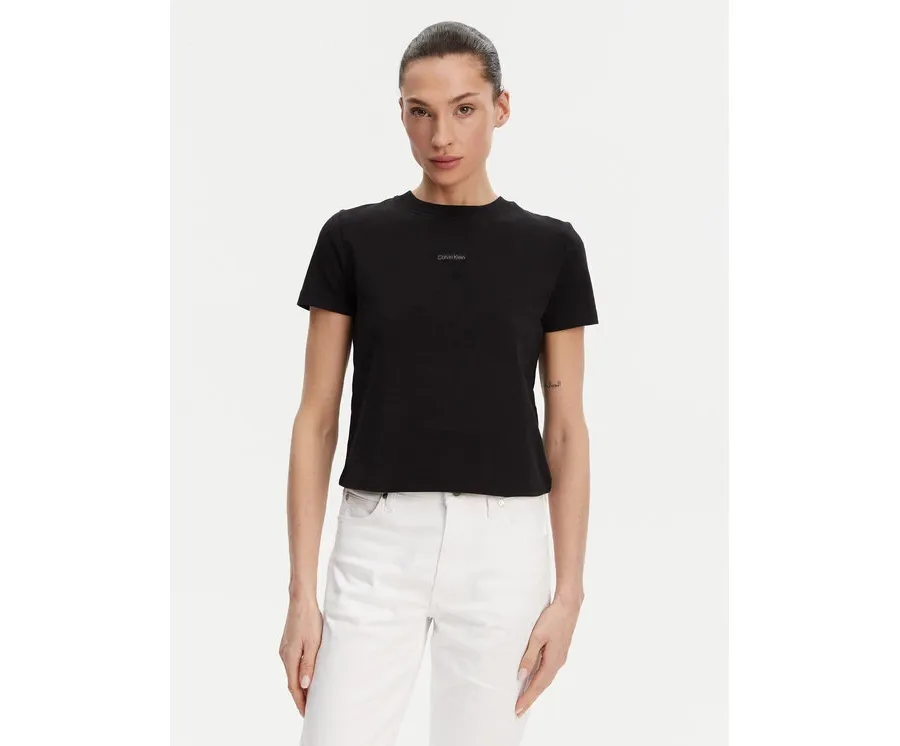 obrazek 1 Calvin Klein Jeans T-Shirt Placed Institutional J20J225524 Czarny Slim Fit