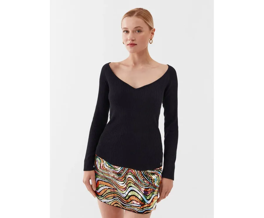 obrazek 1 Guess Sweter W3YR25 Z37J2 Czarny Regular Fit