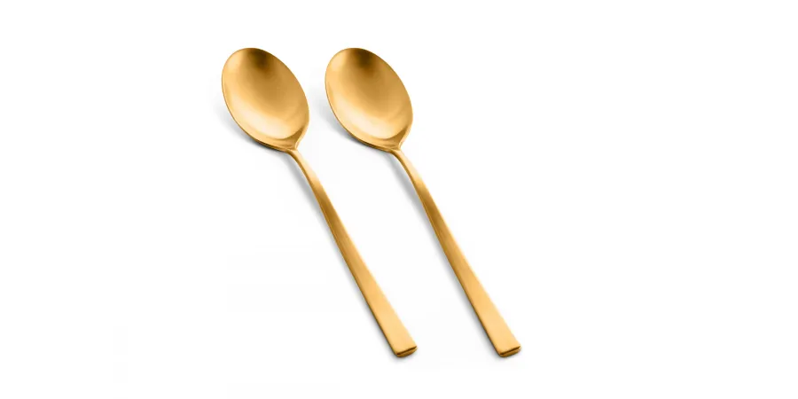 obrazek 3 Ekskluzywna włoska łyżka do zupy Atena Oro Ice - 6 szt.
