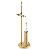 Zdjęcie Unikalny stojak podłogowy do łazienki wykonany z mosiądzu pokrytego złotem – Il Paralume Marina