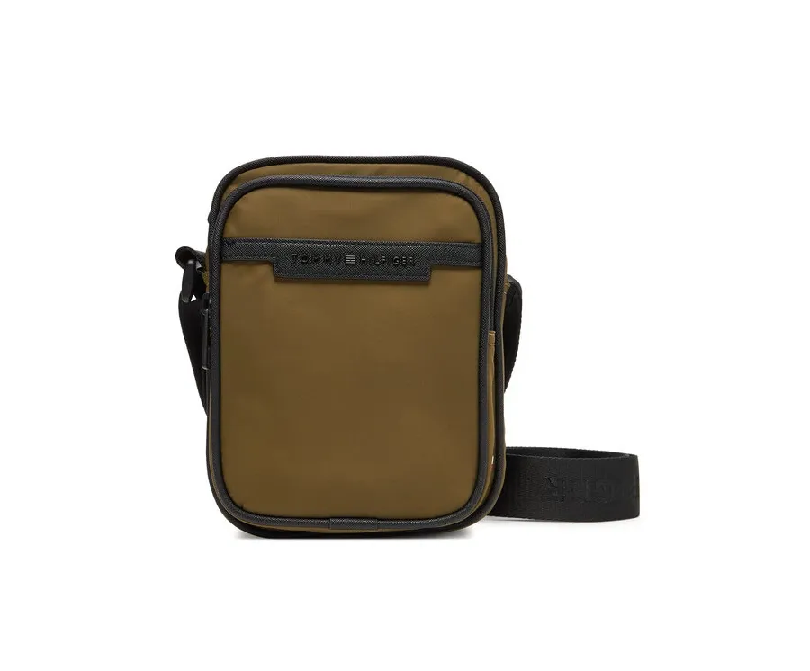 obrazek 1 Tommy Hilfiger Saszetka Th Repreve Mini Reporter AM0AM13465 Brązowy