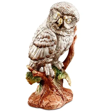 Zdjęcie Figurka sowy na gałęzi - dwa warianty