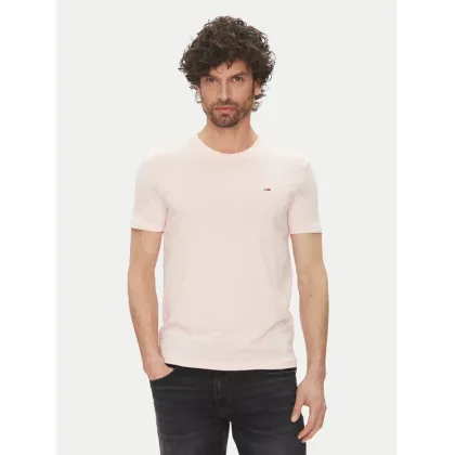 Zdjęcie Tommy Jeans T-Shirt DM0DM20363 Różowy Slim Fit