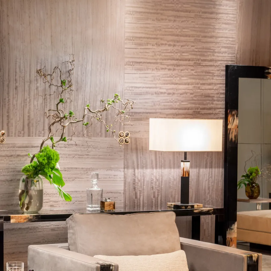 picture 2 Paneling made of eucalyptus wood and gilded brass 24k - Arcahorn