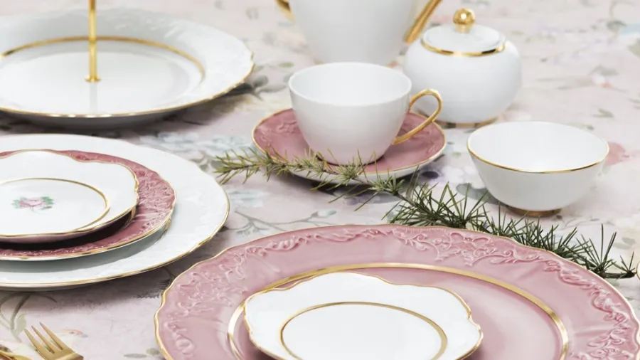 obrazek 2 Śliczna porcelanowa zastawa stołowa prosto z Portugalii - Porcel