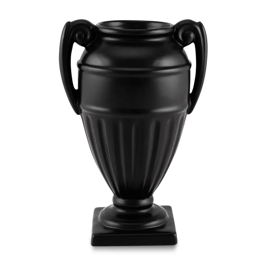 obrazek 1 Czarny ceramiczny wazon z dwoma uchwytami – Ahura