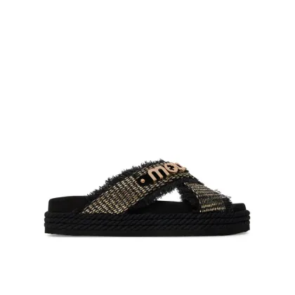 Zdjęcie Mou Klapki Criss-cross MU.SW451009K Czarny