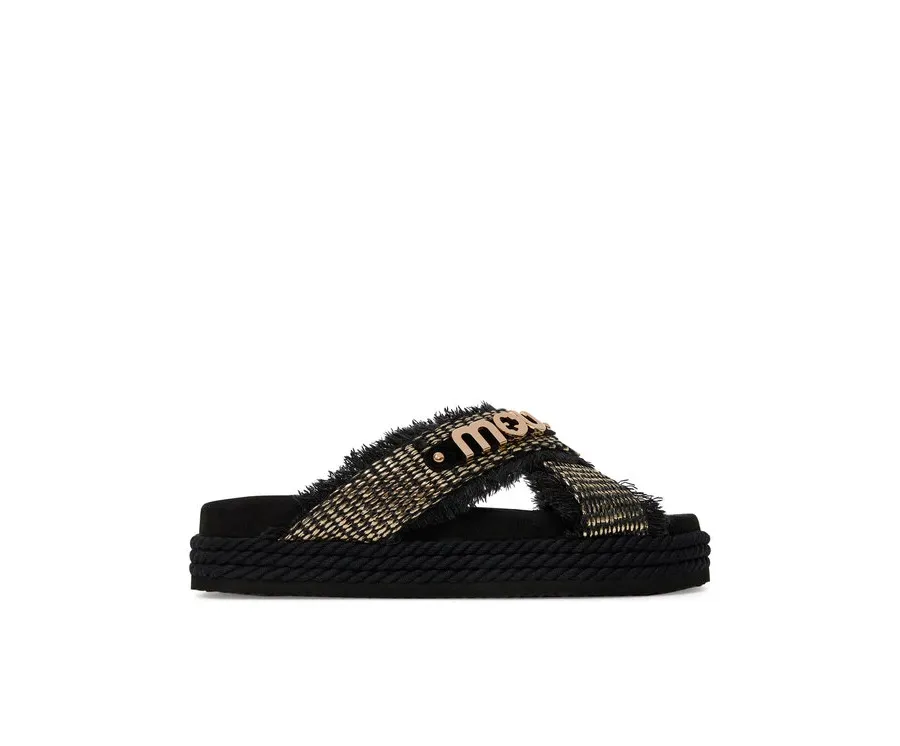 obrazek 1 Mou Klapki Criss-cross MU.SW451009K Czarny