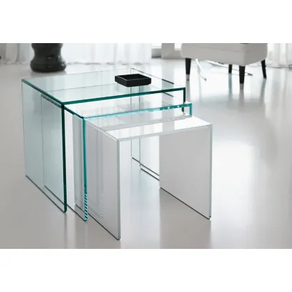 Zdjęcie Designerski szklany stolik koktajlowy do domu - Tonelli Design