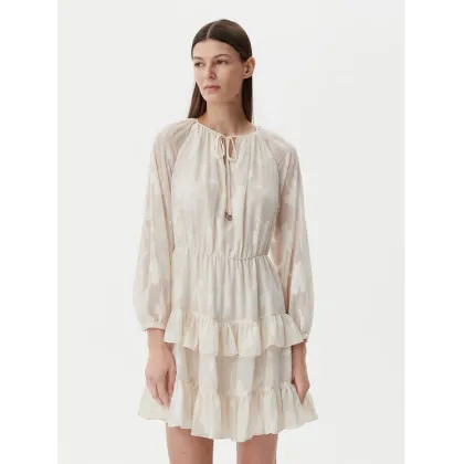 Zdjęcie Liu Jo Sukienka letnia WA5321 T4304 Écru Regular Fit