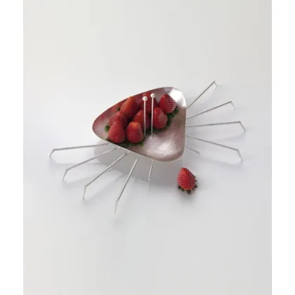 Zdjęcie Wyjątkowa włoska miska – taca „krab” wykonana ze srebra – Pampaloni