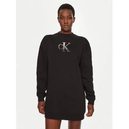 Zdjęcie Calvin Klein Jeans Sukienka dzianinowa J20J224834 Czarny Relaxed Fit