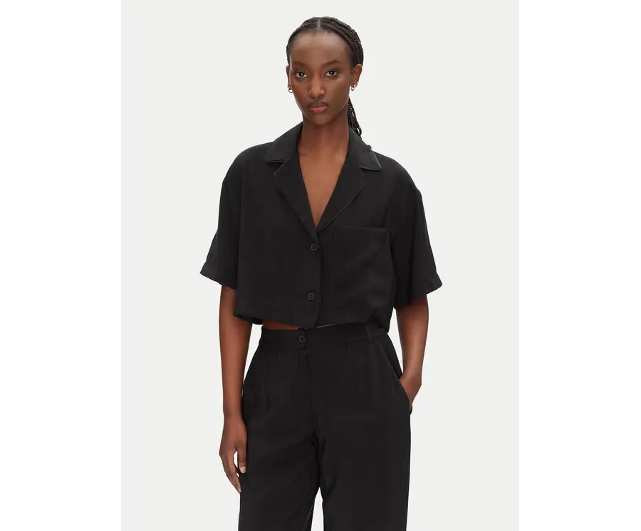 obrazek 1 ACCESS FASHION Koszula 53-7043-405 Czarny Loose Fit