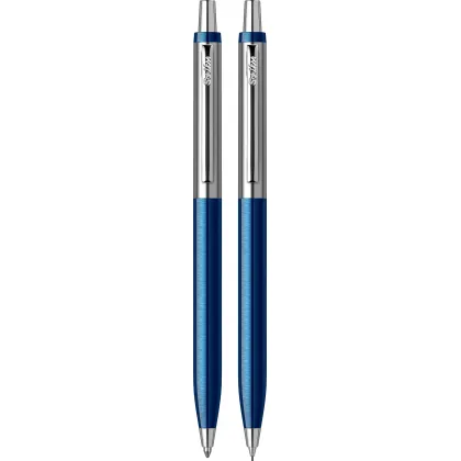 Zdjęcie Zestaw Długopis - Ołówek Mechaniczny 0.7mm Vintage 51 Chrom Granatowy