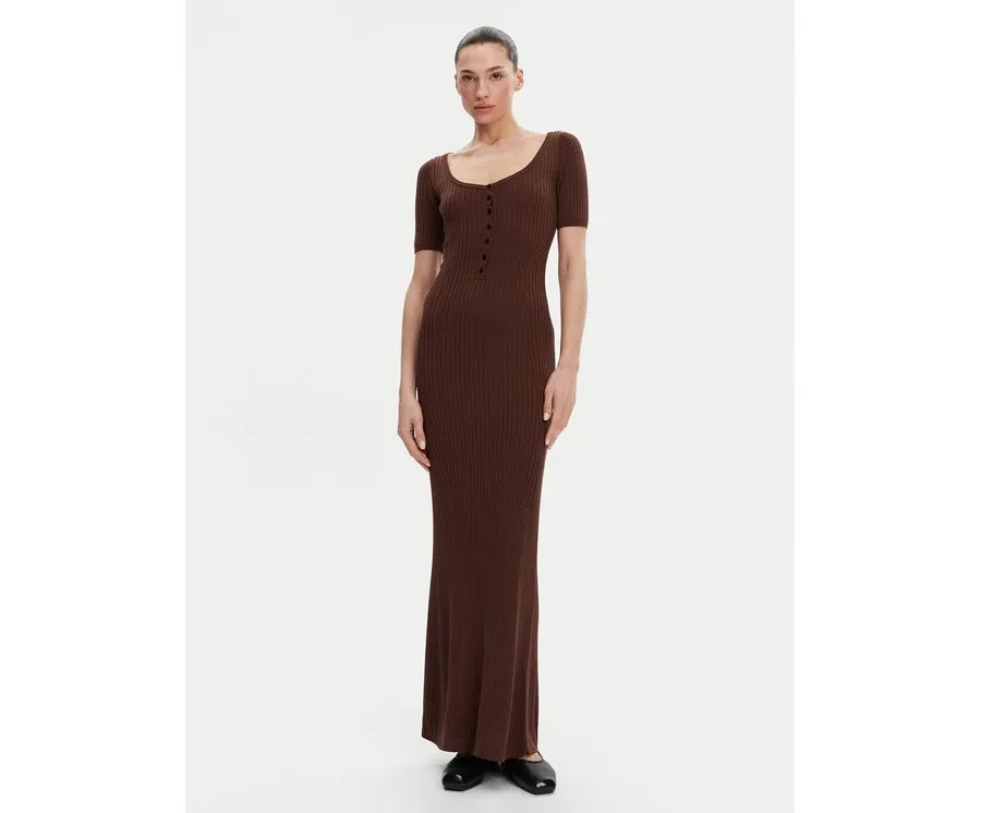 obrazek 1 Herskind Sukienka dzianinowa Toffee 5536106 Brązowy Regular Fit