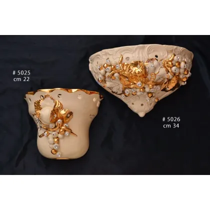 Zdjęcie Eleganckie kinkiety ceramiczne do stylowych wnętrz