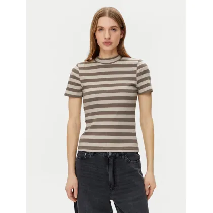 Zdjęcie Noisy May T-Shirt Elinor 27033178 Beżowy Slim Fit