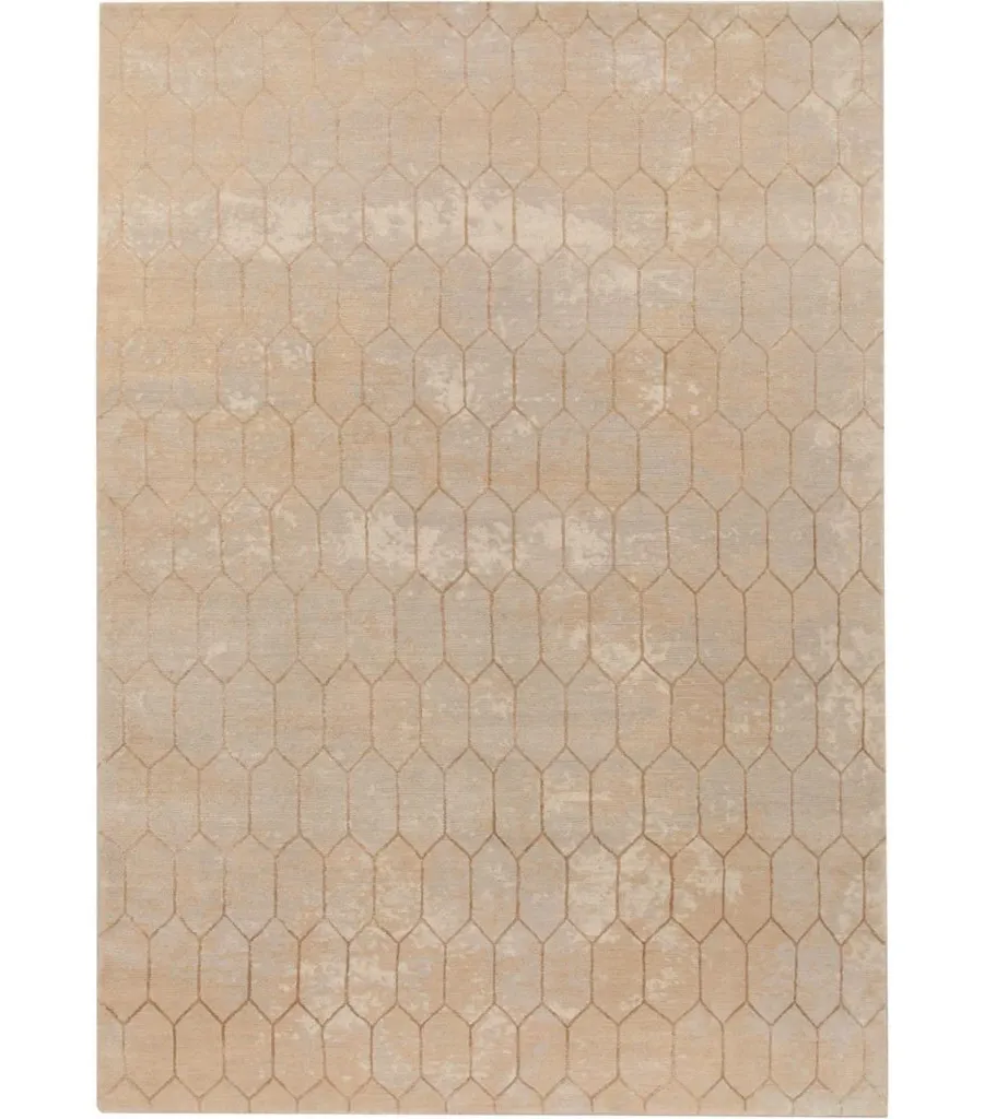 obrazek 1 Elegancki beżowy dywan z wzorem sześciokątów Gio Ponti Collection