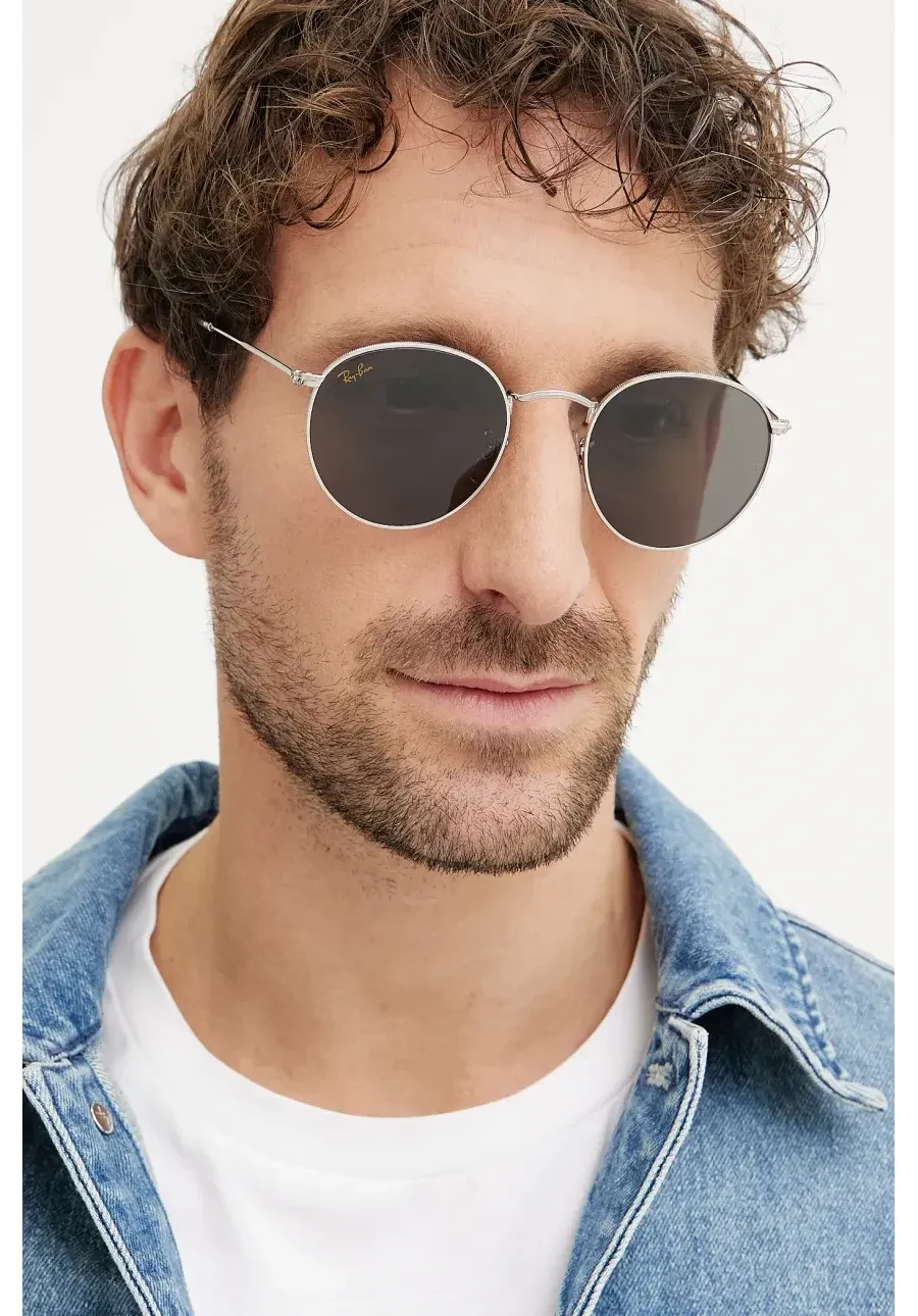 obrazek 1 Ray-Ban okulary przeciwsłoneczne męskie kolor srebrny 0RB3447