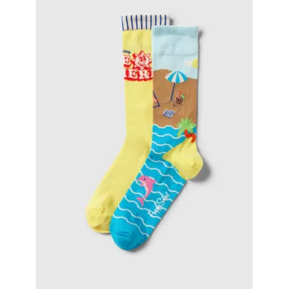 Zdjęcie Skarpety z nadrukiem na całej powierzchni w zestawie 2 szt. model ‘Wish You Were Here’