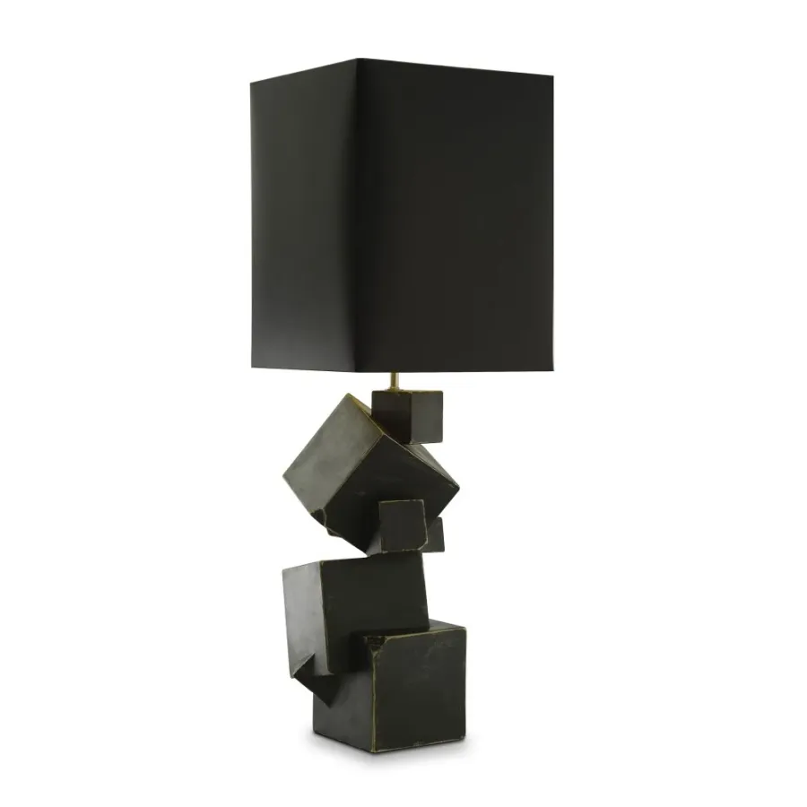 obrazek 2 Lampa ceramiczna z pirytu H.47xL.22xP.22 cm