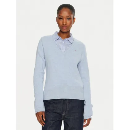 Zdjęcie Tommy Hilfiger Sweter WW0WW43505 Niebieski Regular Fit
