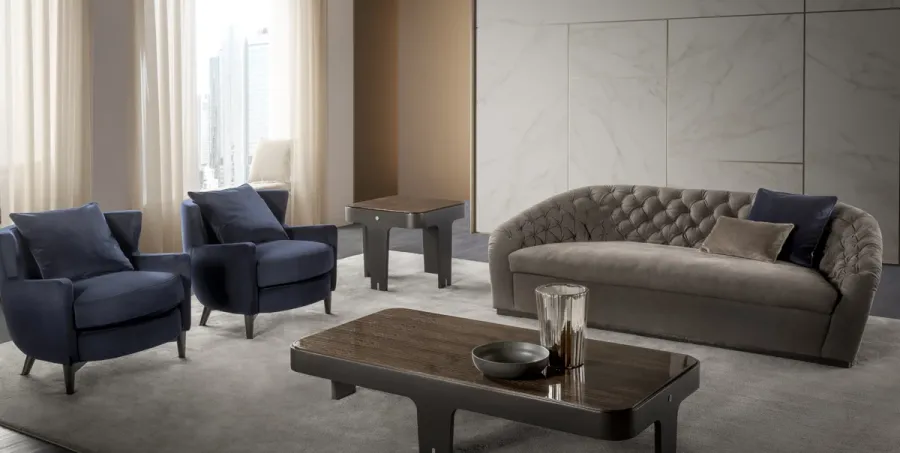 obrazek 2 Włoska luksusowa 2-osobowa sofa