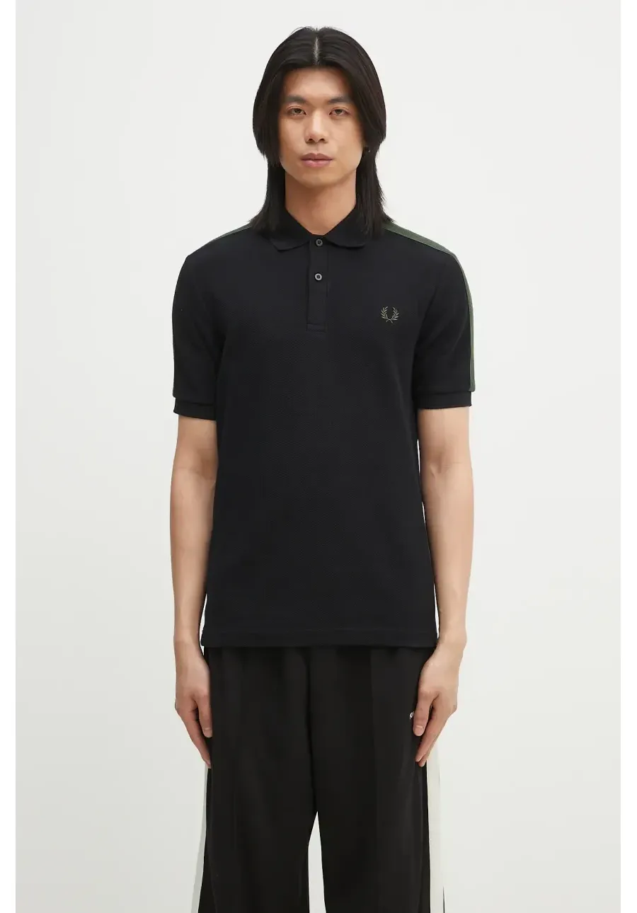 obrazek 1 Fred Perry polo bawełniane męski kolor czarny gładki M9890.102