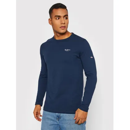 Zdjęcie Pepe Jeans Longsleeve Original Basic 2 PM508211 Granatowy Slim Fit
