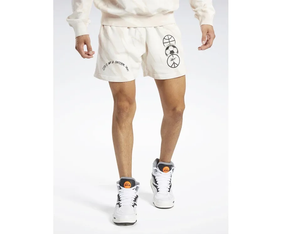 obrazek 1 Reebok Szorty sportowe Classics Block Party Shorts HT8180 Biały